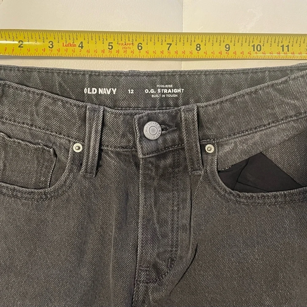 Old Navy girls black washed Denim Jeans
